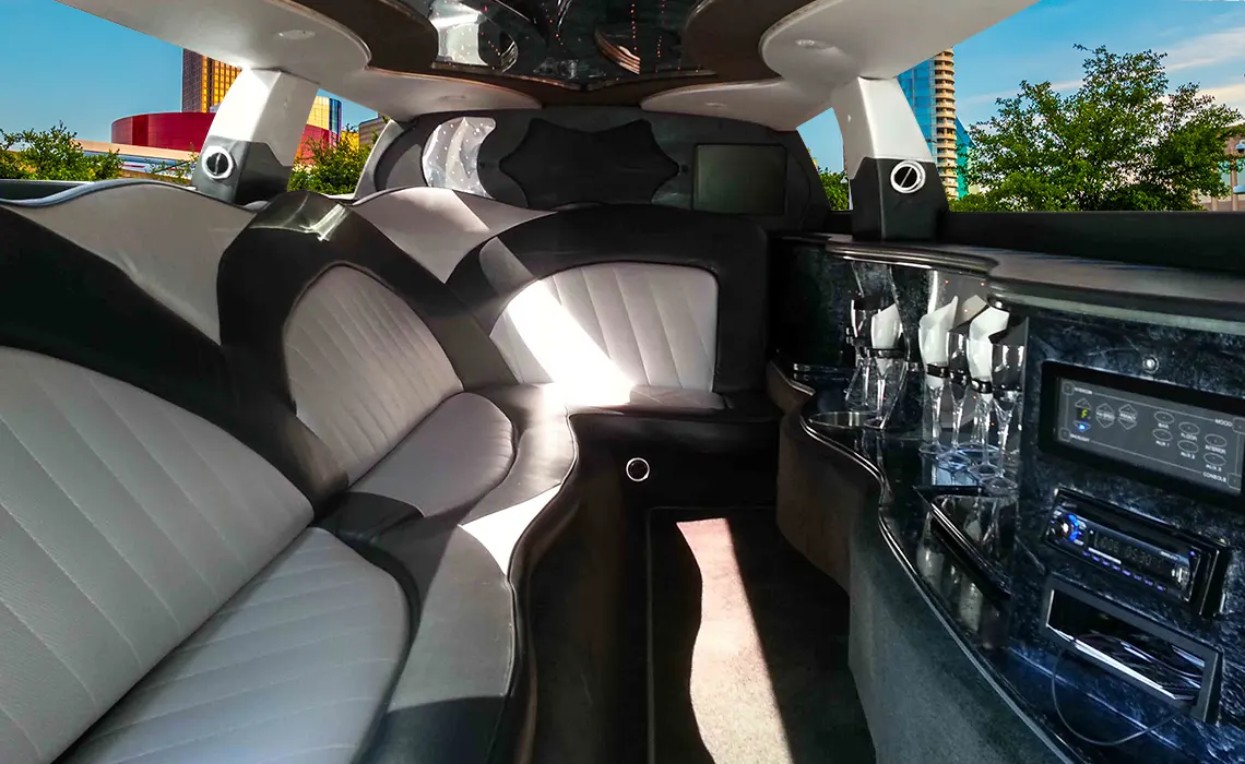10 Passenger Limousine Interior