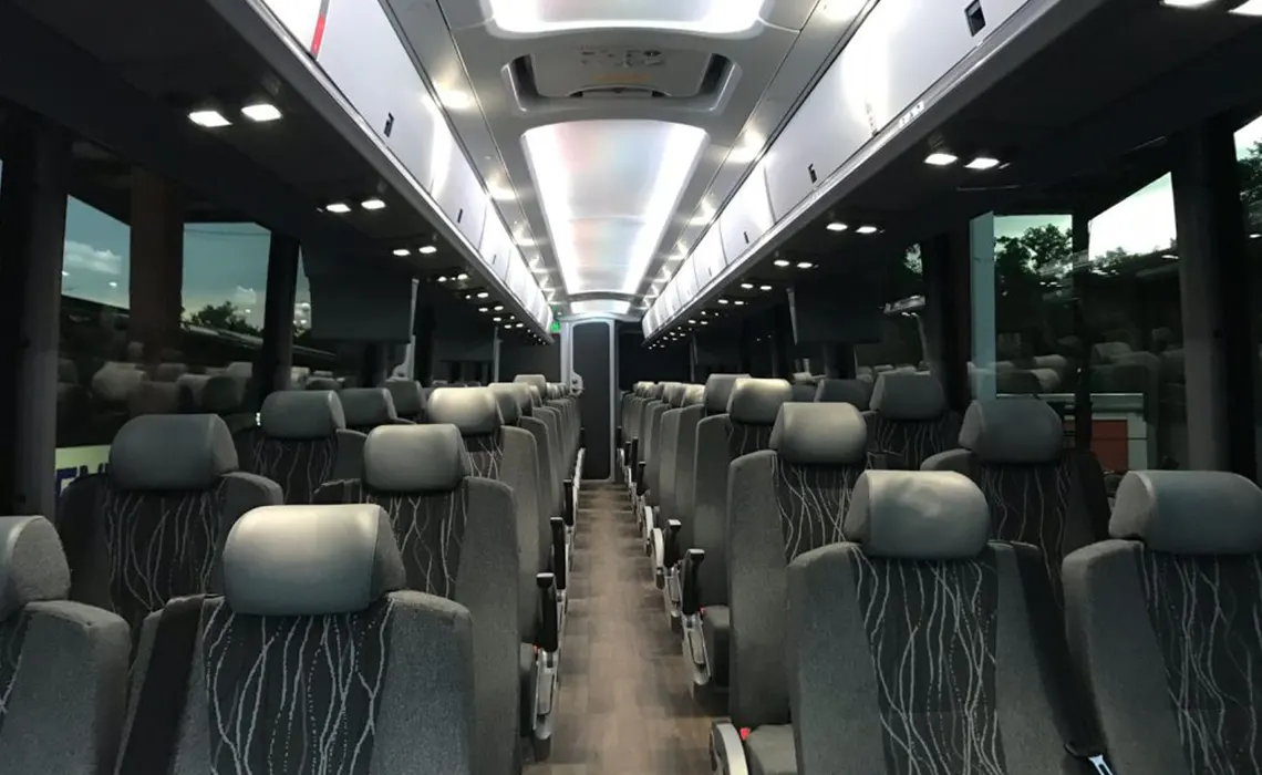 56 Passenger Coach Bus Interior