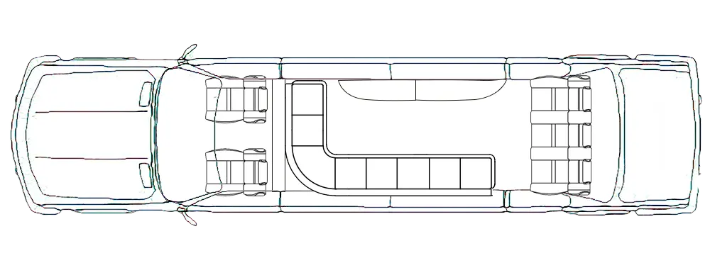 10 Passenger Limousine Seating Diagram