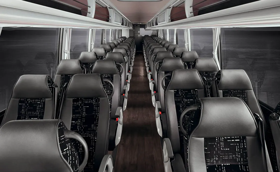 50 passenger Coach Bus Interior